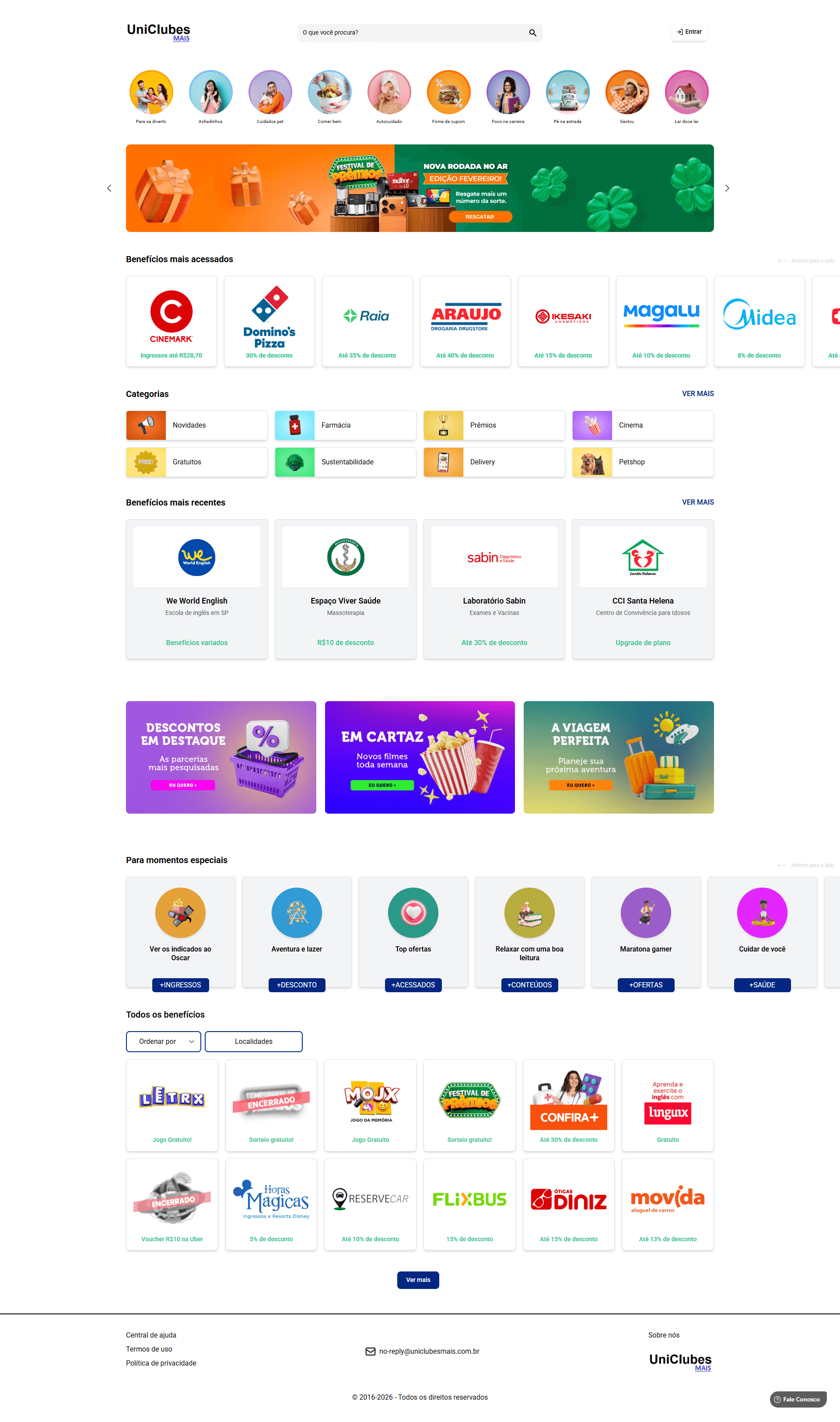 UniClubes Mais - Plataforma de Benefícios